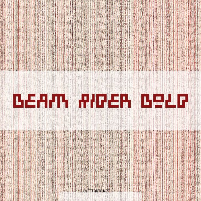 Beam Rider Bold example